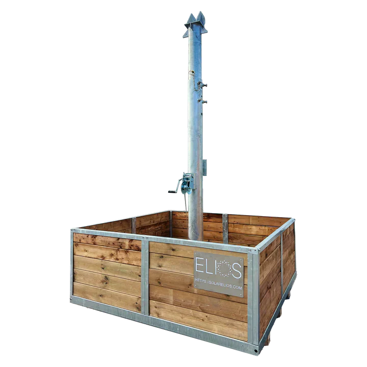 Elios Basket 8 Panel Post - Heavy-Duty Base for Solar Pole Mount Systems