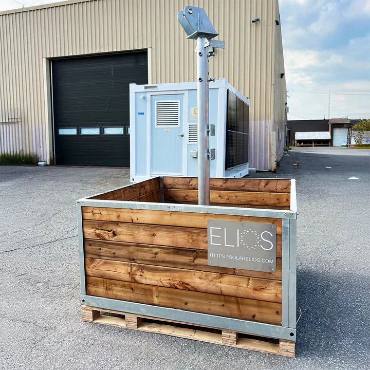 Elios Basket 4 Panel Post - Durable Base for Solar Pole Mount Systems