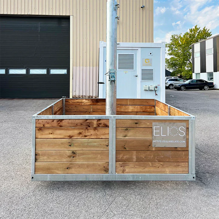 Elios Basket 8 Panel Post - Heavy-Duty Base for Solar Pole Mount Systems