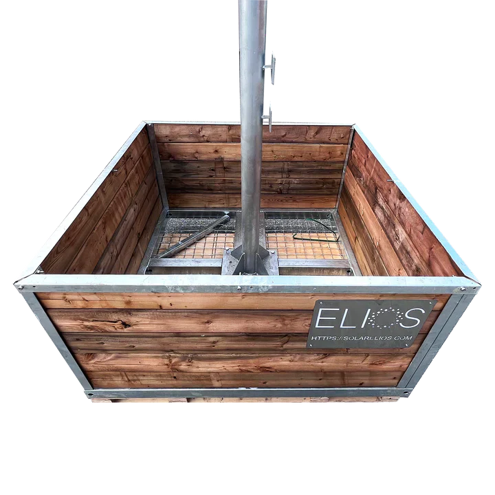 Elios Basket 4 Panel Post - Durable Base for Solar Pole Mount Systems