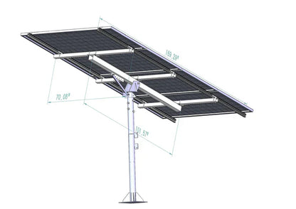 Elios Arbora P4 | Système de Montage pour 4 Panneaux Solaires