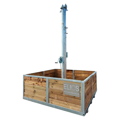 Elios Basket 8 Panel Post - Heavy-Duty Base for Solar Pole Mount Systems