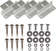 Elios Solar Panel roof installation Z brackets | Set of 4 Units | Mount supporting for Solar Panel, RV, Off Grid, Boat
